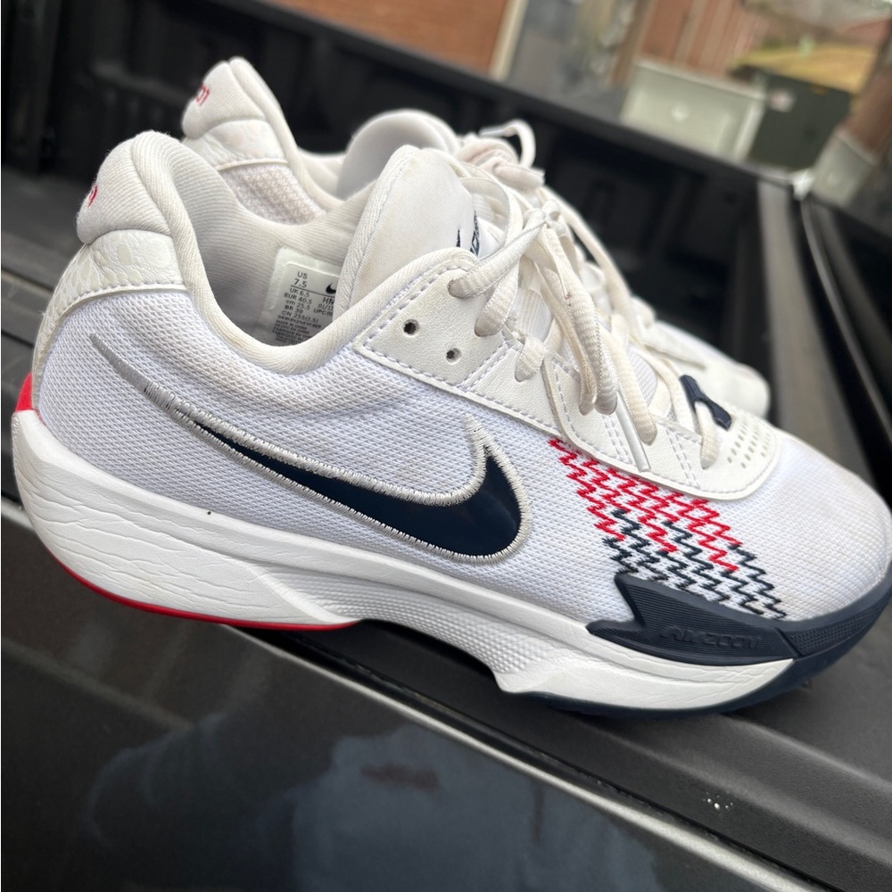 Nike Kids White and Navy Sneakers